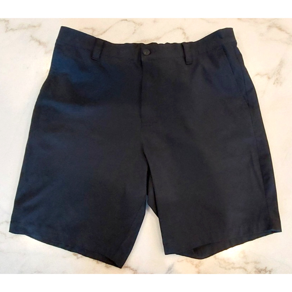 BANANA REPUBLIC Mens Pageant Dark Blue Comfort Flat Front Shorts SIZE 38‎